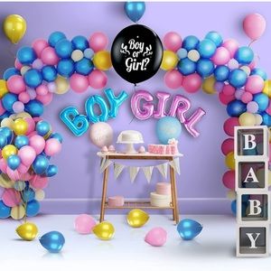 Baby Shower Gender Reveal Party Decorations Kit